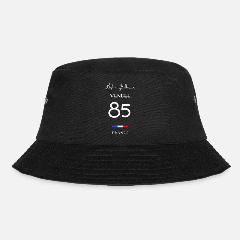 Das Leben ist besser in der VENDÉE Nummer 85 Poitou Loire FR - Bucket Hat - Schwarz