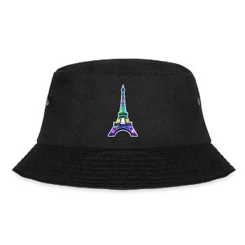 Eiffelturm #23 - Bucket Hat - Schwarz - Vorne - Lela (165cm)
