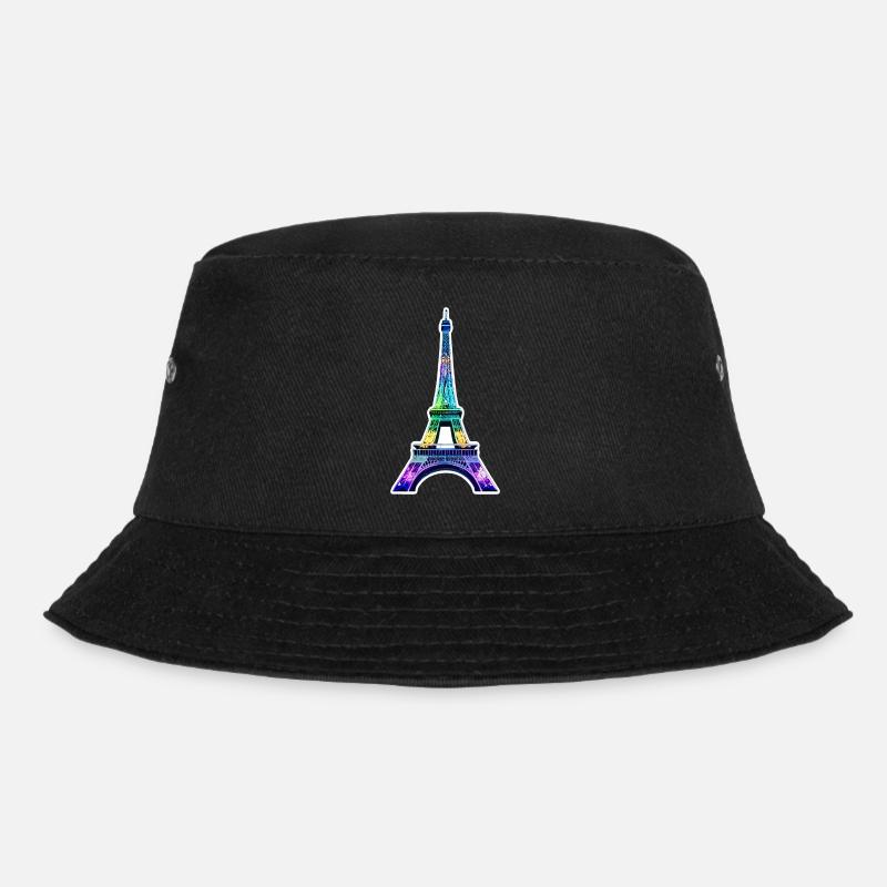 Eiffel tower #23 - Bucket Hat - black