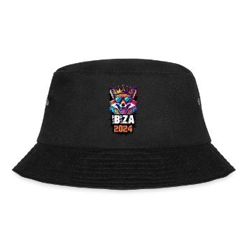 Ibiza 2024 Urlaub Fuchs - Bucket Hat - Schwarz - Vorne - Lela (165cm)
