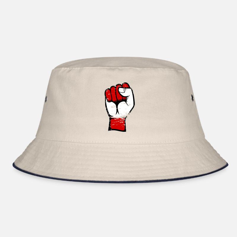 Österreich Flagge Faust used Bucket Hat