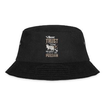 Katze Katzenmama Katzenhaare Hauskatze - Bucket Hat - Schwarz - Vorne - Lela (165cm)