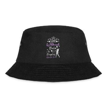 fitness motivation - Bucket Hat - Schwarz - Vorne - Lela (165cm)