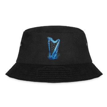 Fisch Harfe - Bucket Hat - Schwarz - Vorne - Lela (165cm)