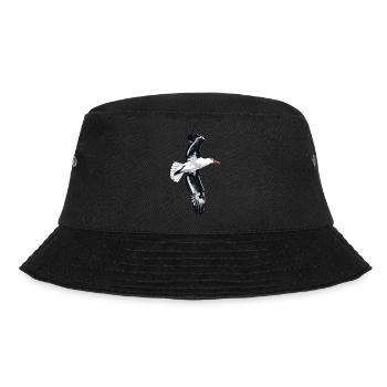 Möwe - Bucket Hat - Schwarz - Vorne - Lela (165cm)