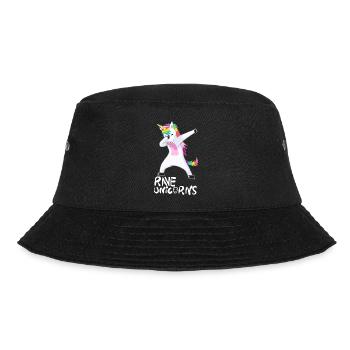 Logo Rave Unicorns White Text - Bucket Hat - black - Front - Lela (165cm)