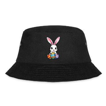 Easter Bunny Easter Watercolor - Bucket Hat - black - Front - Lela (165cm)