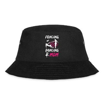 Fencing or Dancing Mom - Bucket Hat - Schwarz - Vorne - Lela (165cm)