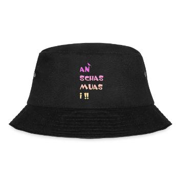 An Schas muas i - Bucket Hat - Schwarz - Vorne - Lela (165cm)