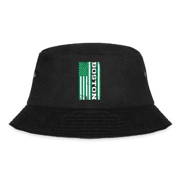 Boston Green US Flag - Bucket Hat - black - Front - Lela (165cm)