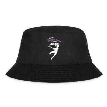 Echte Prinzessinnen spielen Lacrosse - Bucket Hat - Schwarz - Vorne - Lela (165cm)