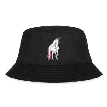 Unicorn Bridal Veil Wedding - Bucket Hat - black - Front - Lela (165cm)