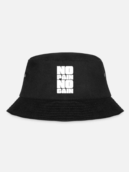 No pain, no gain - Bucket Hat - black