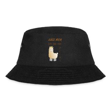 Küss mich, ich bin ein Prinz! - Bucket Hat - Schwarz - Vorne - Lela (165cm)