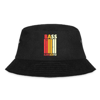 Chor: Bass Klangkörper für Musiker - Bucket Hat - Schwarz - Vorne - Lela (165cm)