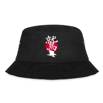 White Eagle and Red Sun - Bucket Hat - black - Front - Lela (165cm)