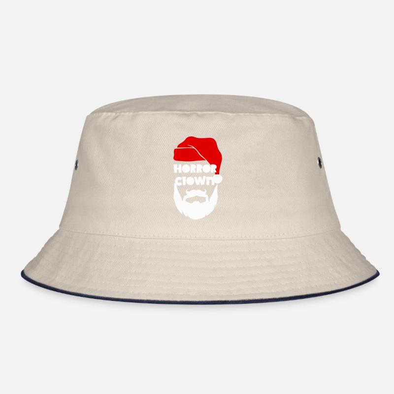Horror Clown Santa Bucket Hat
