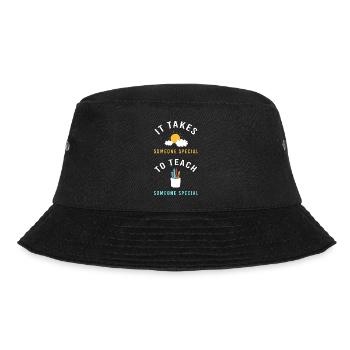 Special Needs School Teacher Special Education Pedagogue - Bucket Hat - black - Front - Lela (165cm)