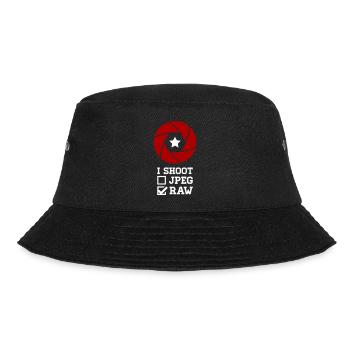 I Shoot Photography – Camera Design for Photographers - Bucket Hat - black - Front - Lela (165cm)