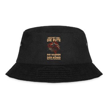 Reichet Mir Die Rute Ihr Narren Der König Norwegen - Bucket Hat - Schwarz - Vorne - Lela (165cm)