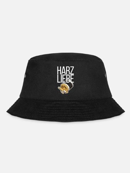 Harzliebe Handball Design - Bucket Hat - Schwarz