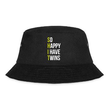So Happy I Have Twins - Bucket Hat - black - Front - Lela (165cm)