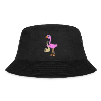 Flamingo Musiker Saxophon Musik - Bucket Hat - Schwarz - Vorne - Lela (165cm)