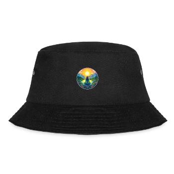 Meditation - Bucket Hat - Schwarz - Vorne - Lela (165cm)