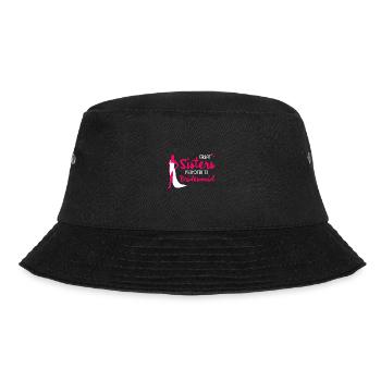 Junggesellenabschied Hochzeit Braut Trauzeugin - Bucket Hat - Schwarz - Vorne - Lela (165cm)