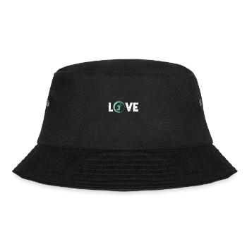 Sporty Hobby Leidenschaft Volleyball - Bucket Hat - Schwarz - Vorne - Lela (165cm)