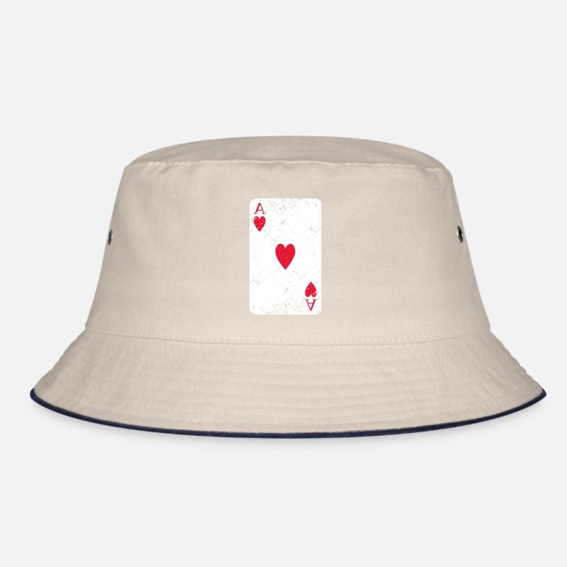 Herz Ass grunch Bucket Hat