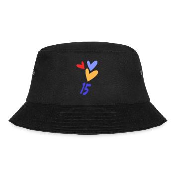 ALLES GUTE ZUM GEBURTSTAG. ALLES GUTE ZUM GEBURTSTAG. JAHRESTAG. - Bucket Hat - Schwarz - Vorne - Lela (165cm)