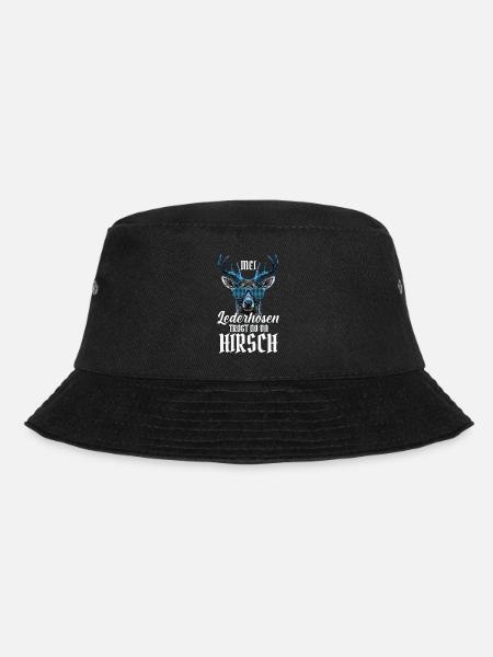 Mei Lederhosn is in da Wäsch Lederhose Ersatz - Bucket Hat - Schwarz
