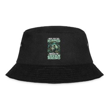 Gefährdete Arten, Tierliebhaber, Tierschutz - Bucket Hat - Schwarz - Vorne - Lela (165cm)