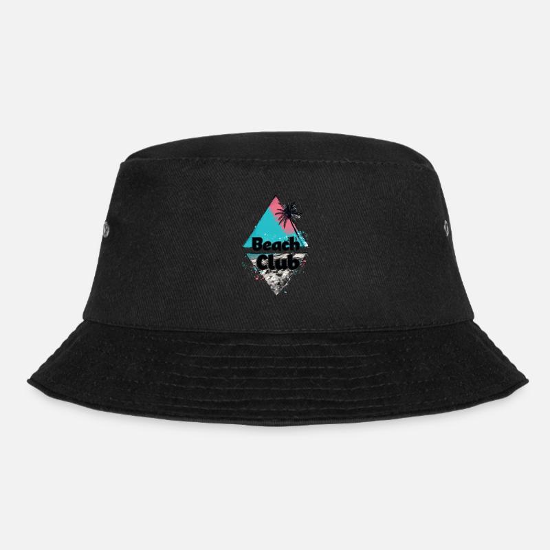 Beach Club Diamond - Bucket Hat - black