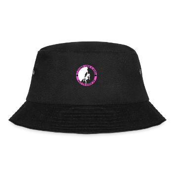 Climb Like A Girl | Girl Rock Climbing - Bucket Hat - black - Front - Lela (165cm)