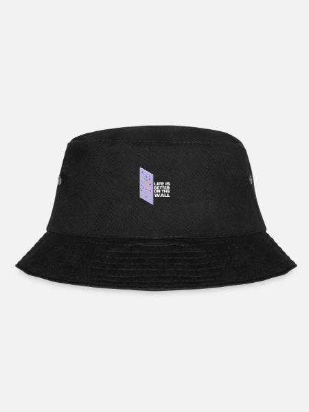 Wall Climbing Rock Climbing - Bucket Hat - black