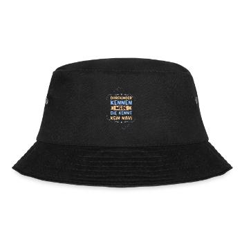 Dorfkind Bauer Landei Landleben Geschenk - Bucket Hat - Schwarz - Vorne - Lela (165cm)