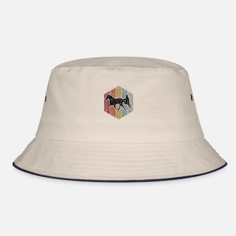 Traber Trabrennen in retro oder vintage Style Bucket Hat