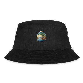 Weihnachtskugel mit Strand - Bucket Hat - Schwarz - Vorne - Lela (165cm)