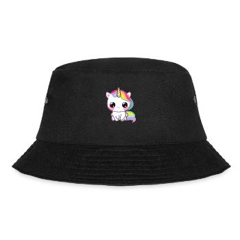 Baby Einhorn - Bucket Hat - Schwarz - Vorne - Lela (165cm)