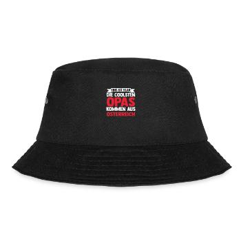 Austrian, Grandpa, Grandfather, Austria - Bucket Hat - black - Front - Lela (165cm)