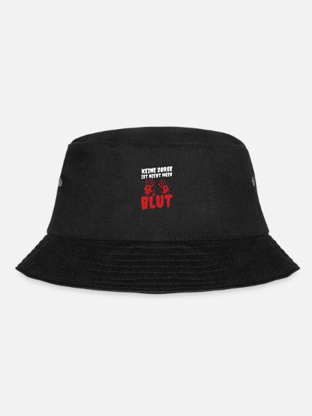 Halloween Kostüm Blut Blutverschmiert - Bucket Hat - Schwarz