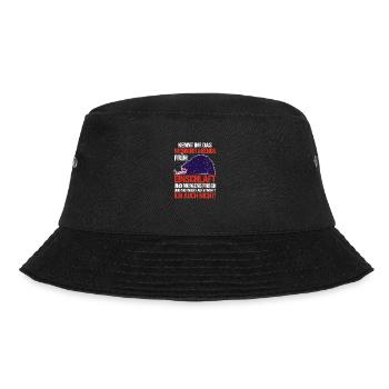 Lazy Late Riser Motivation Hedgehog - Bucket Hat - black - Front - Lela (165cm)