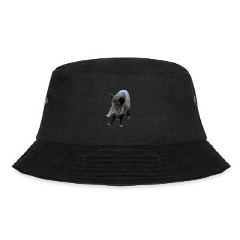 Wildschwein Wildsau Schwein Sau Schweine Poster - Bucket Hat - Schwarz - Vorne - Lela (165cm)