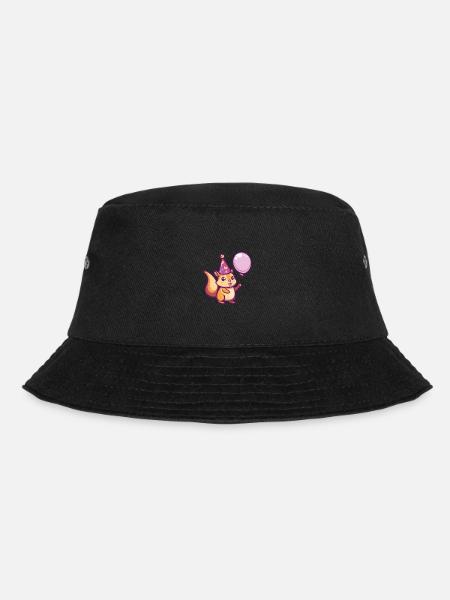 Eichhörnchen Geburtstag Baby - Bucket Hat - Schwarz