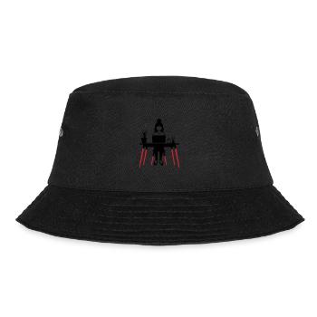 Lernen Frau Computer Job - Bucket Hat - Schwarz - Vorne - Lela (165cm)