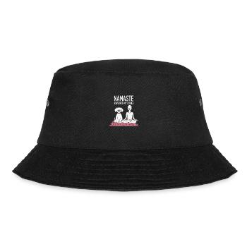 Namaste Yoga Dog Meditation with Goldendoodle - Bucket Hat - black - Front - Lela (165cm)