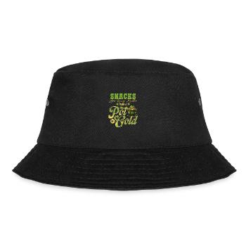 Snacks Are Better Than A Pot Of Gold St Patricks - Bucket Hat - black - Front - Lela (165cm)