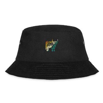 Cow Cattle Highland Cattle - Bucket Hat - black - Front - Lela (165cm)